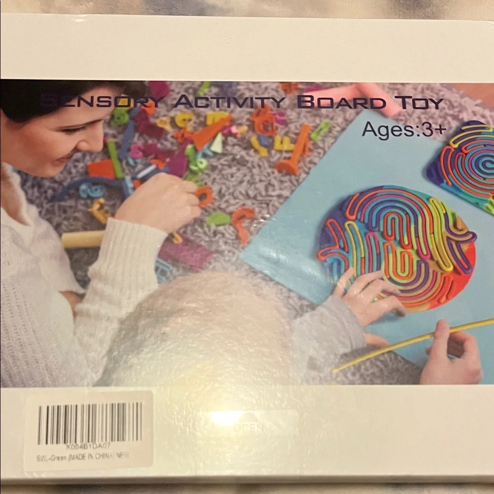 Colorful Sensory Activity Board Toy 4 Kids Stress Anxiety Autistic ADHD.3+ NWT